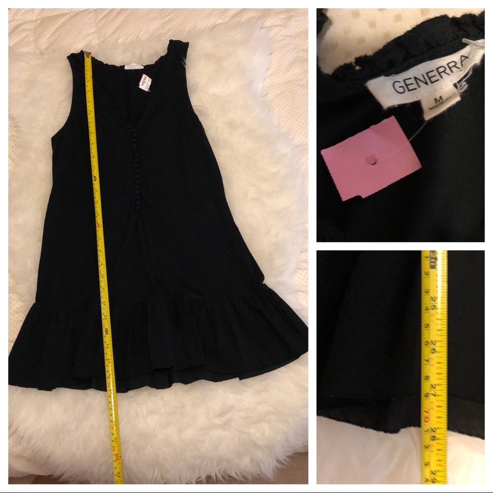 Generra Black tank top / coverup - size M - Picture 2 of 8